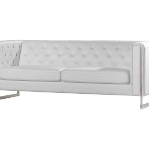 Metro White Sofa