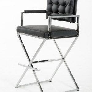 Director Black Bar Stool