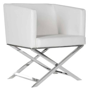 Milano White Chair